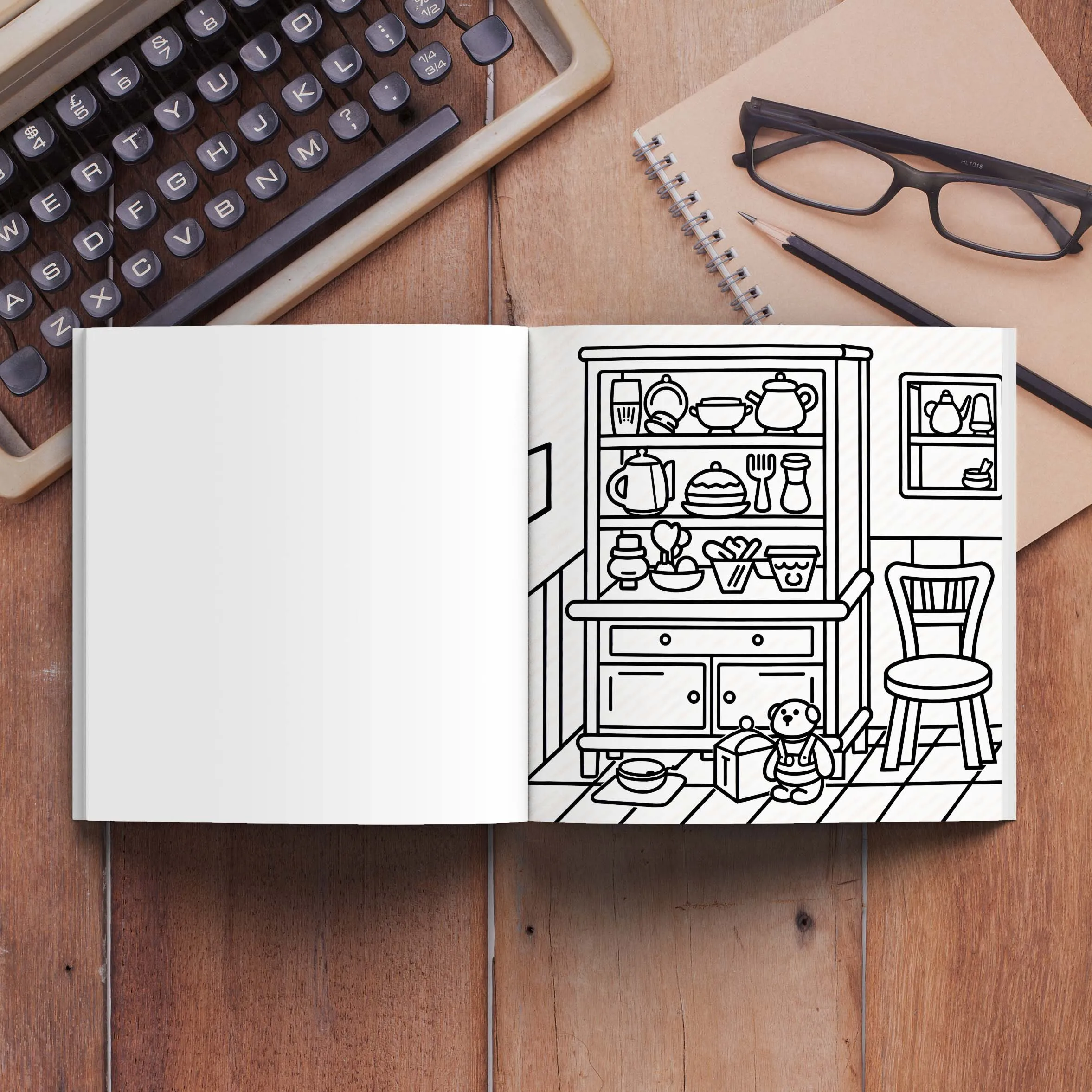 COZY SPACES Bold-easy Patterns Coloring Book for Adults Cute Drawing Book Perfect Gift for Party and Birthday