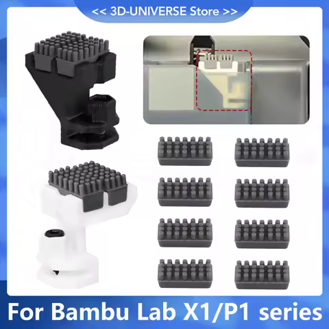 For bambu lab P1/X1 Series ABS Nozzle Brush Wiping Parts Make Print Head Cleaner for 3D printer P1 P1S P1P X1 X1C