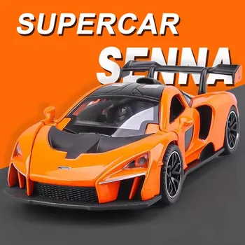 1:32 セナ 765LT おもちゃミニチュアモデルダイキャスト合金車のドアオープンサウンドライトプルバック車両モデルコレクション装​​飾品