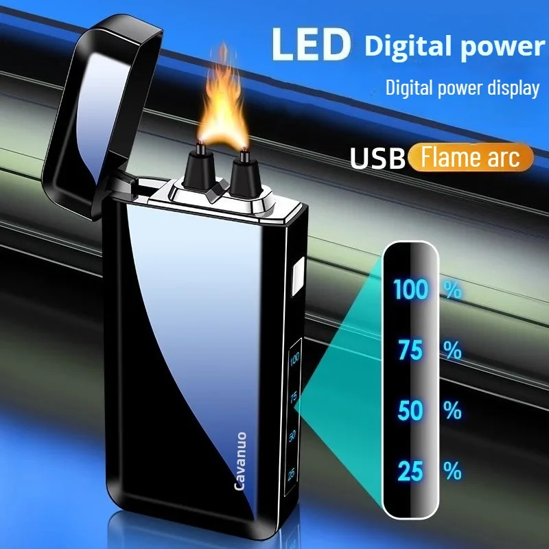 

Temperature-controlled Type-c Charging Large Flame Arc Lighter Personalized Creative Windproof Cigar Outdoor Barbecue Igniter