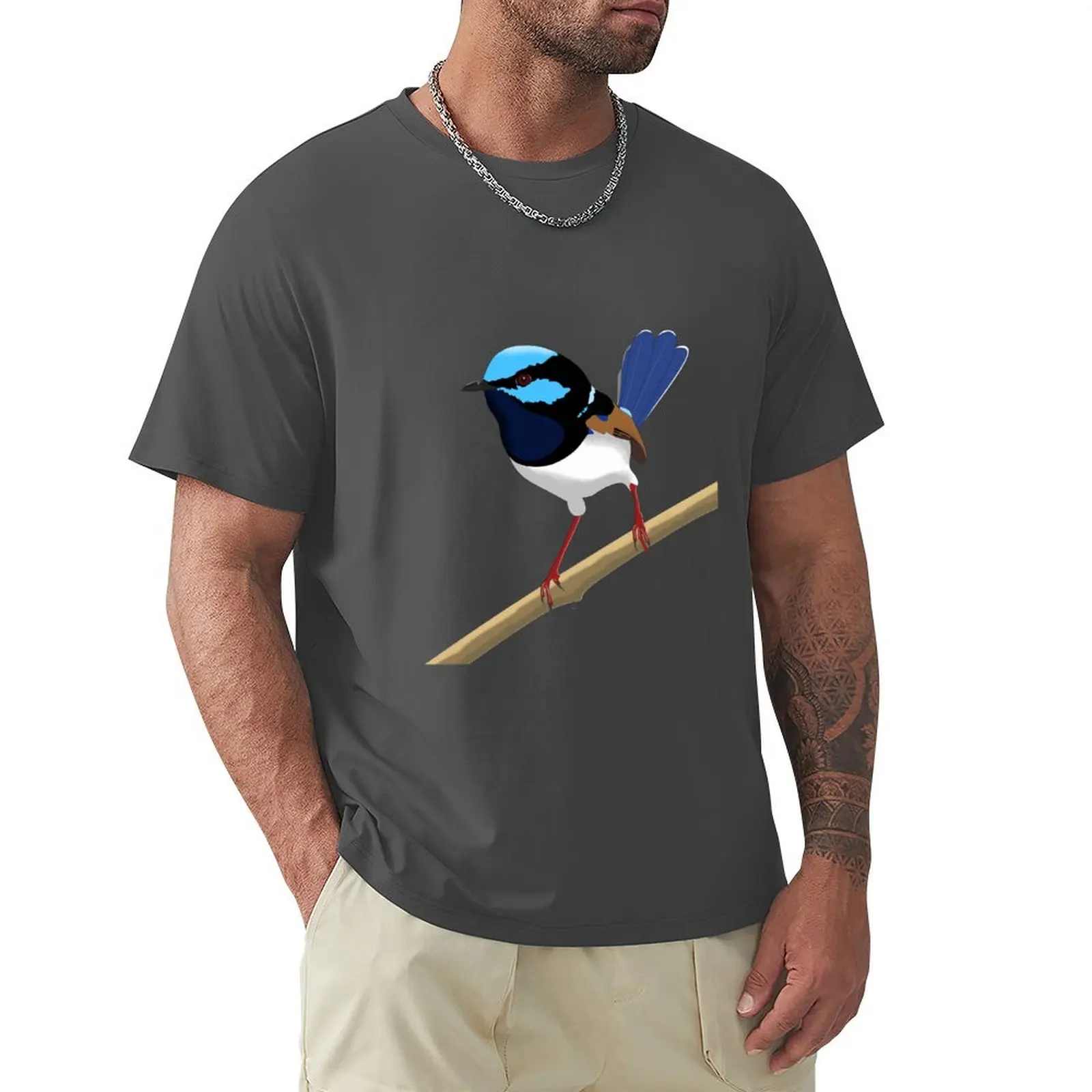 Superb Fairywren T-Shirt kawaii clothes vintage summer top fitted t shirts for men