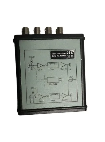 CCLD Signal Conditioning Amplifier, 2 Channel Measurement Amplifier for Vibration Sensor Test