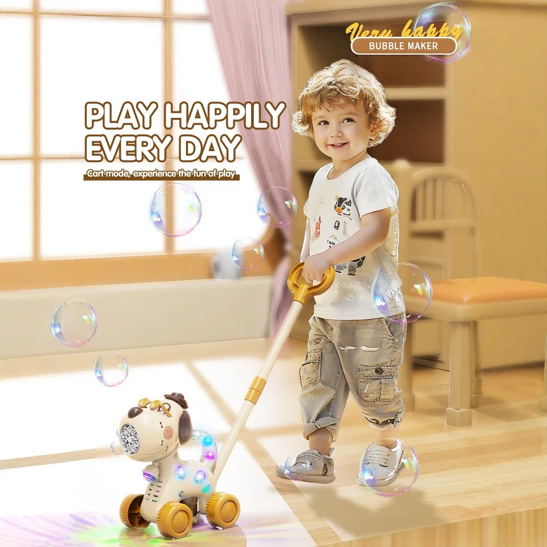 Push Bubble Cart Electric Blowing Toys Soap Blowers Automatic Bubbles Machine with Music Lights Children Gift Outdoor Games