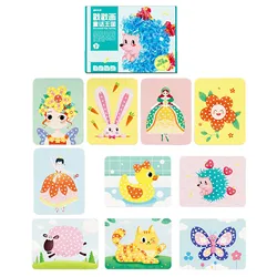 Children's DIY Princess Dress-up Sticker Book Paste Painting Toy Educational Children's Fun Princess Dress Up Toys for Toddler's