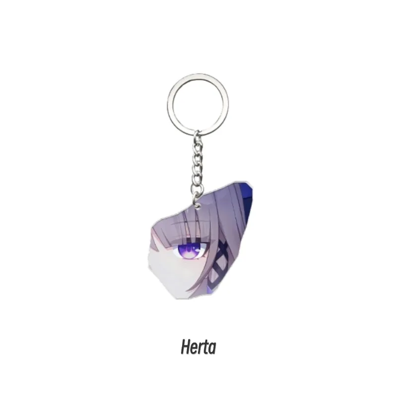 Game Honkai Star Rail Acheron Robin Aglaea hanabi Black Swan RuanMei Jingliu Fugue Kafka Keychains Pendant Car KeyChain Gift