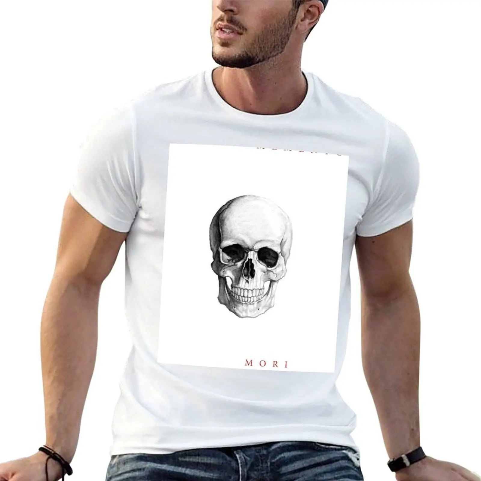 Memento mori T-Shirt man t shirt summer clothes mens workout shirts