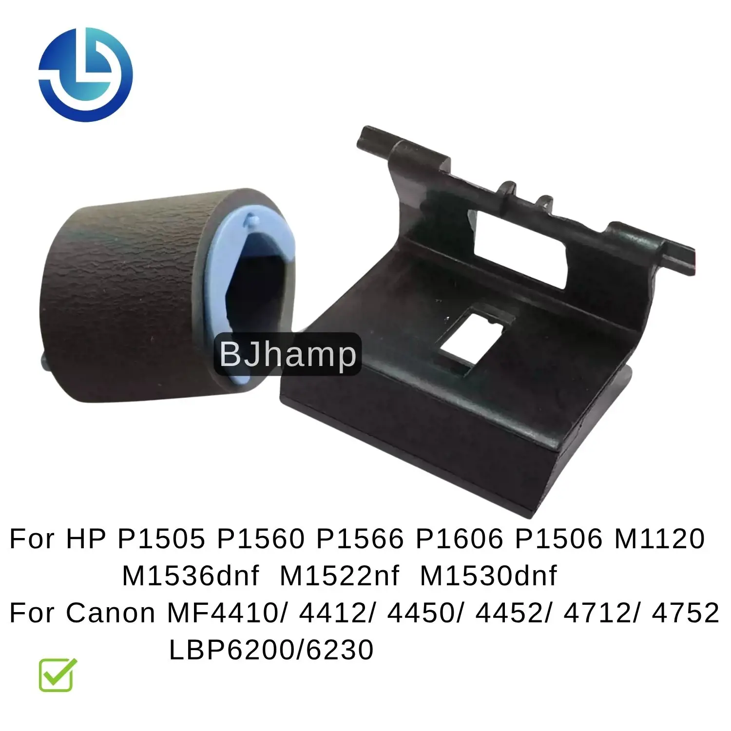 Pickup Roller and Separation Pad for HP P1560 P1566 P1606 M1536dnf P1505、P1506、M1120、M1522nf、M1530dnf Anti-jam Printer Accessor