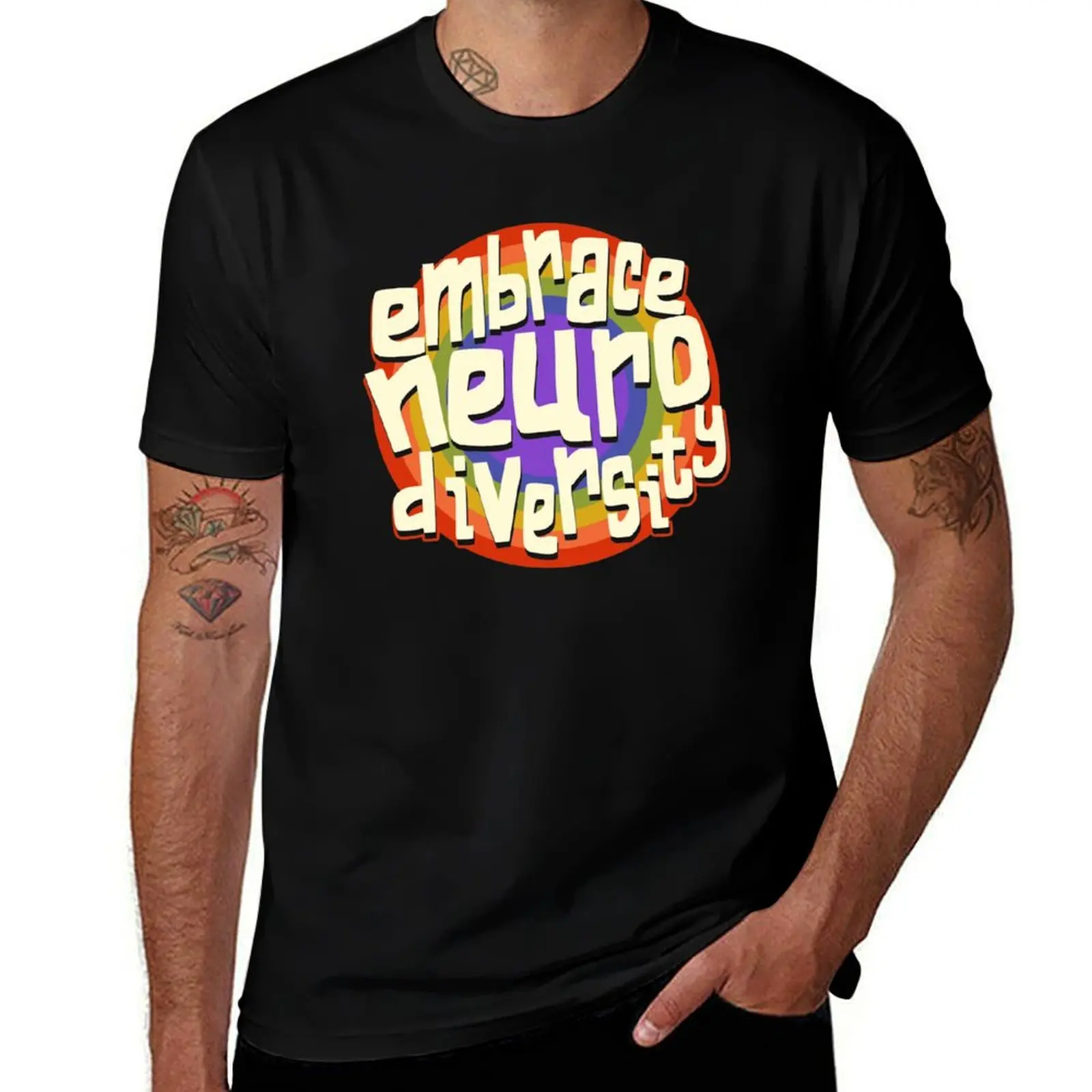 

Embrace Neurodiversity - Neurodiversity Awareness T-Shirt cute tops boys animal print anime clothes tshirts for men