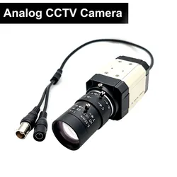 REDEAGLE-minicámara de videovigilancia analógica, Dispositivo de seguridad con Zoom Varifocal, lente HD de 2,8-12mm/5-50mm, 1200TVL, 960H de Color, CVBS