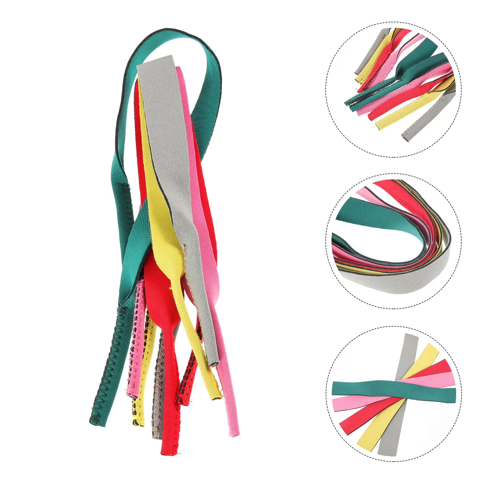 5 шт., ремешок для спортивных очков, неопреновый эластичный регулируемый ремешок для очков, противоскользящий плавающий фиксатор для солнцезащитных очков, держатель для очков