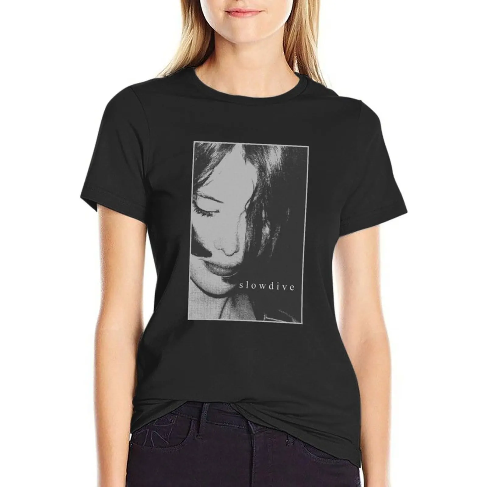 Slowdive Rachel fanart T-Shirt cute tops t-shirt dress for Women long