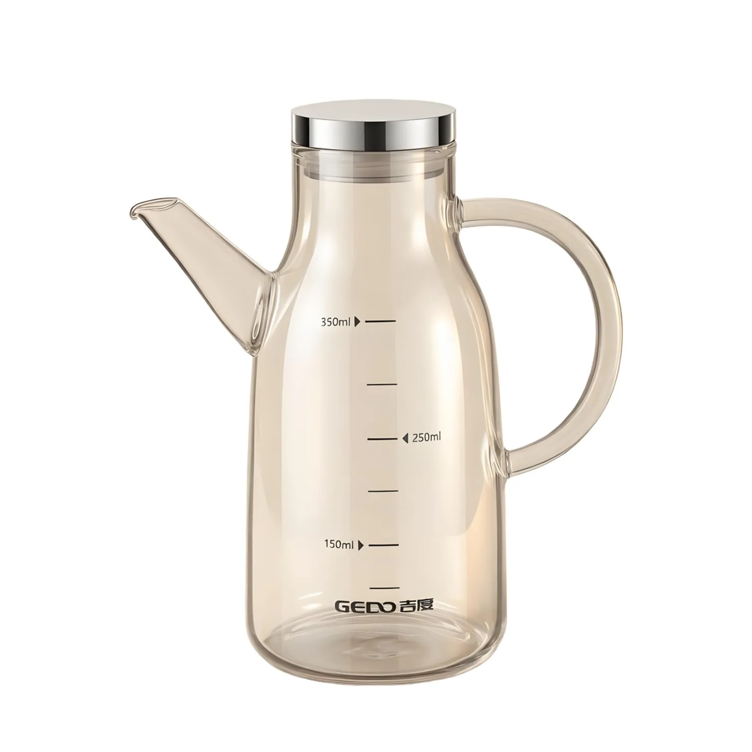 350/550/750ml High-borosilicate Glass Oil Dispenser Ultra Hard Fall Resistant Oiler Transparent Kettle for Kitchen Condiments