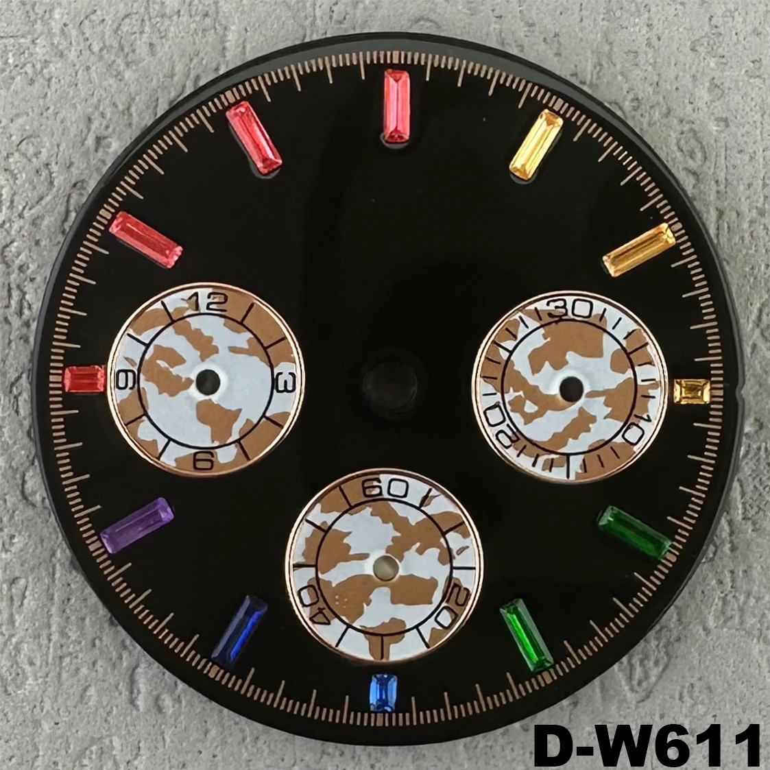 29mm VK63 dial Iridescent dial Customised logo dial VK63 case Quartz watch dial Chronograph watch accessories Suitable for VK63