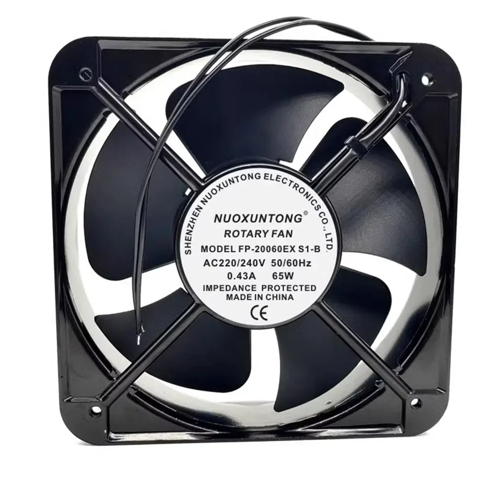 

FP20060EX-S1-B 20 см 20 мм 200*200*60 мм 20060 220 В переменного тока корпус с двойным шарикоподшипником промышленный осевой вентилятор охлаждения