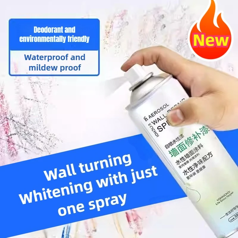 Agente de calafetagem para reparo de parede, pasta de vedação, secagem rápida, tinta válida, à prova de molde, restauração de parede, creme de reparo com raspador