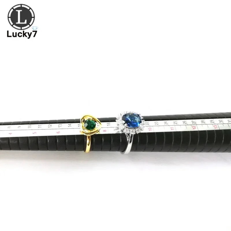 Multi-Purpose Professional Ring Sizer Measuring Tool Plastic Jewelry Mandrel Stick Finger Gauge for Ring Size Determination