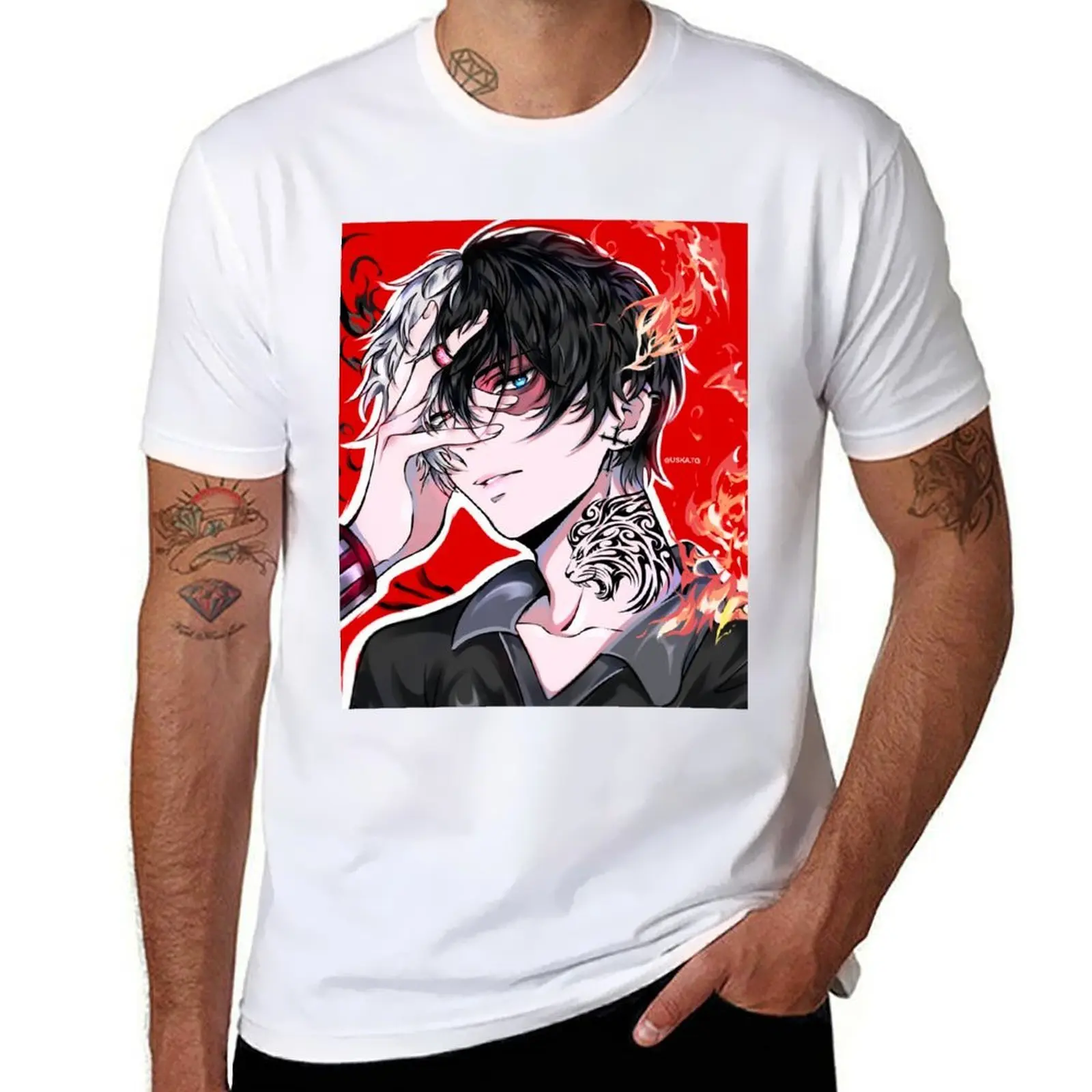 

Villain Todoroki T-Shirt t shirt for man 100 percent cotton graphic t shirts for man T-Shirt