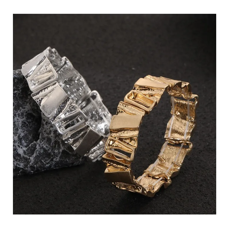 

Special for Explosive Exaggerated Niche Alloy Fashion Exquisite Live Elastic Rope Unisex Bracelet