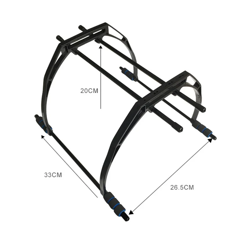 FEICHAO F450 F550 F330  Frame Landing Gear Landing Skid Fpv Aerial Photography Gimbal Damping Tall Foot Stool-Black-white