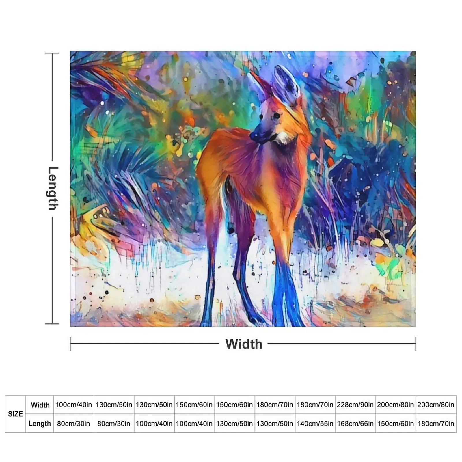 Wild Beauty of the Maned Wolf Throw Blanket Blankets Sofas Of Decoration Decorative Throw Blankets