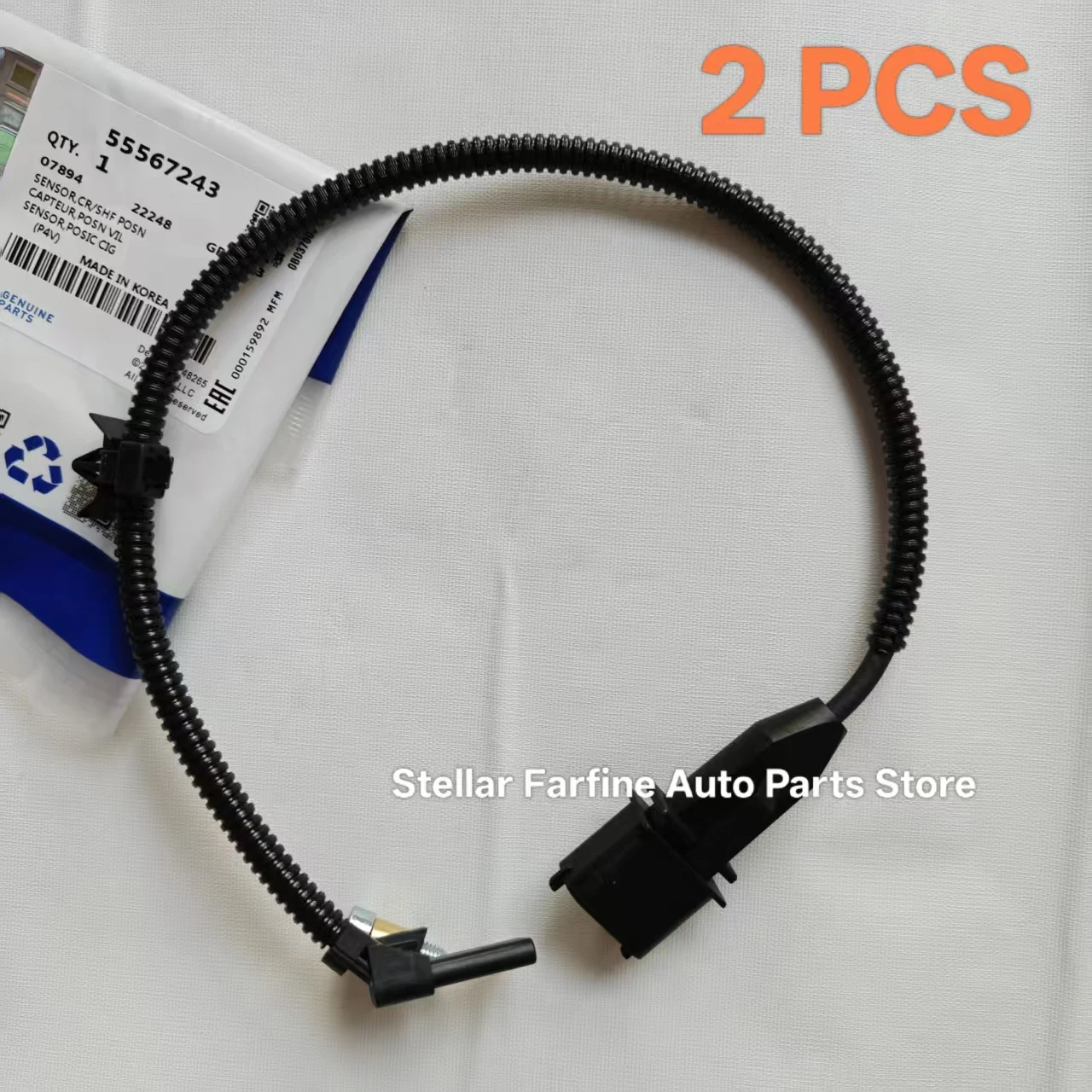 2 PCS Sensor de posición del cigüeñal OEM #   55567243 para Chevrolet Cruze Sonic ASTRA INSIGNIA Estate MOKKA ZAFIRA