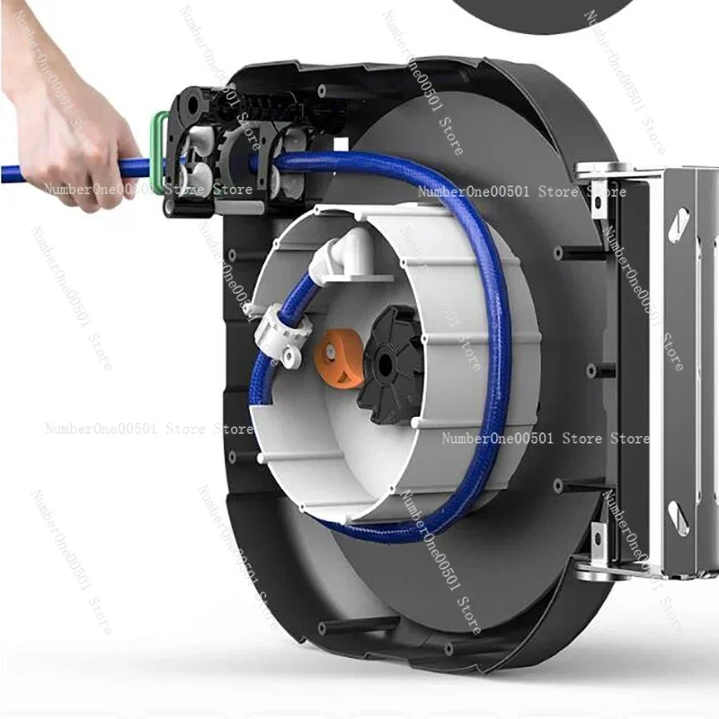 20M Automatic Retractable Hose Reel Air Drum 4S Shop Car Wash Garden Wall Mount Air Drum Cleaning Machine Reel Telescopic view 4