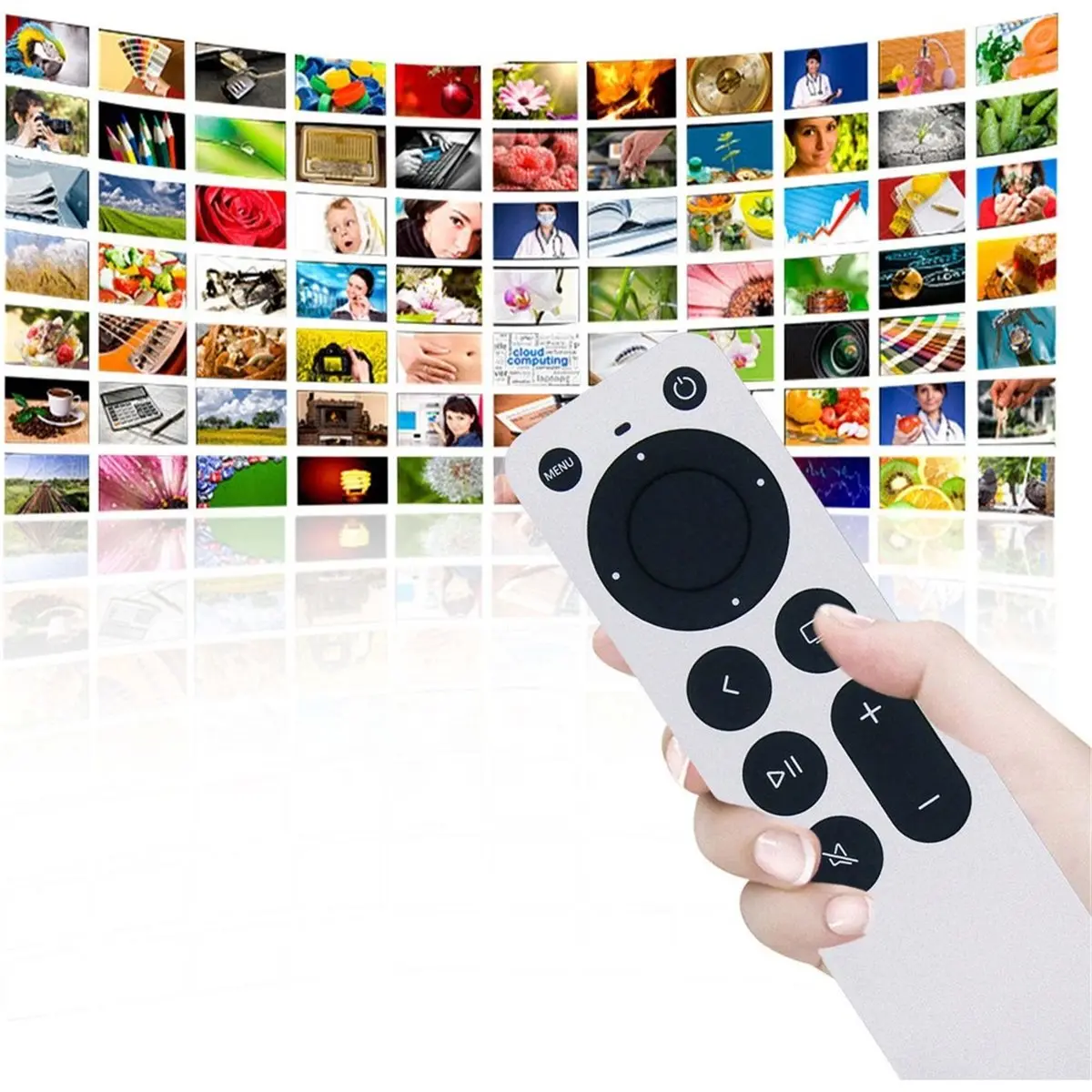 update. Replacement Remote Control for All Apple TVs, for Apple 4K/ Gen 1 2 3 4/ HD A2169 A1842 A1625, with TV Control Function