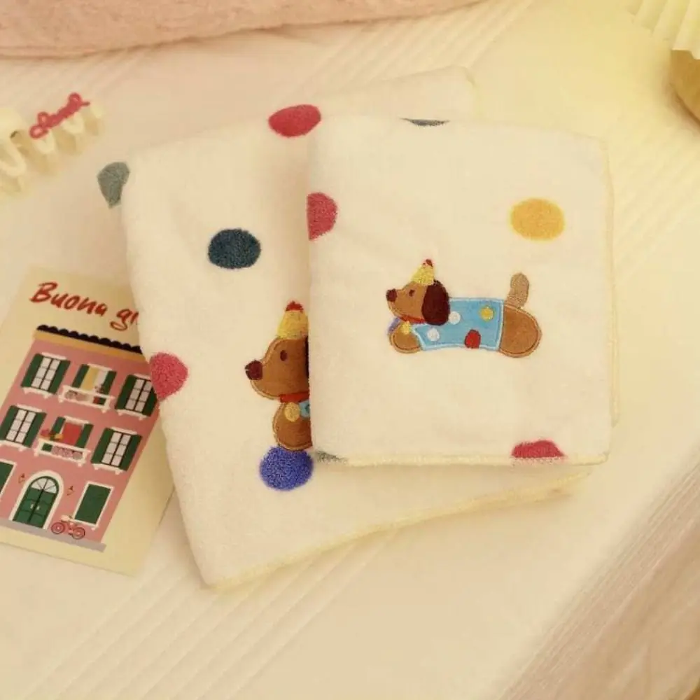 

Household Cartoon Puppy Coral Fleece Bath Towel Absorbent Quick Dry Pool Towel Large Size Thickened Hair Drying Towel Girls