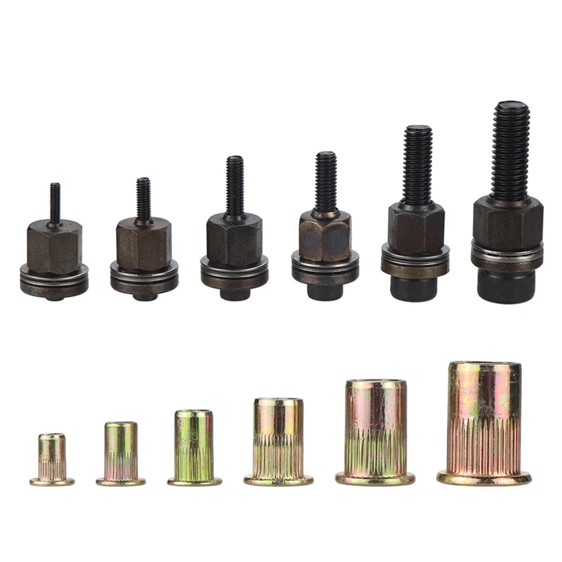 

TOP Rivet Nut Tool Drill Adapter M3/M4/M5/M6/M8/M10 Riveting Manual Threaded Electric Manual Cordless Riveter