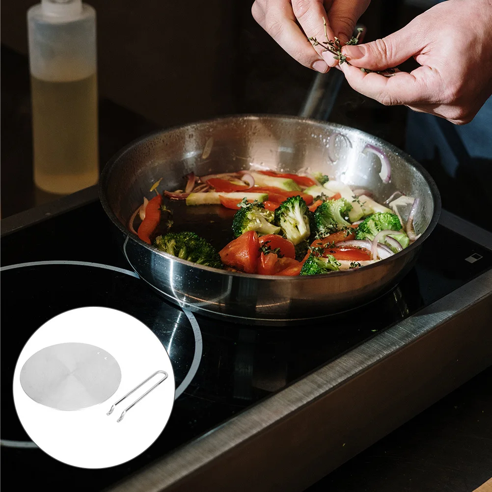 Placa de Cocina de Inducción, difusor de calor de acero inoxidable para cocinas de inducción eléctricas de Gas, sartén de hierro, olla de cerámica para cocina