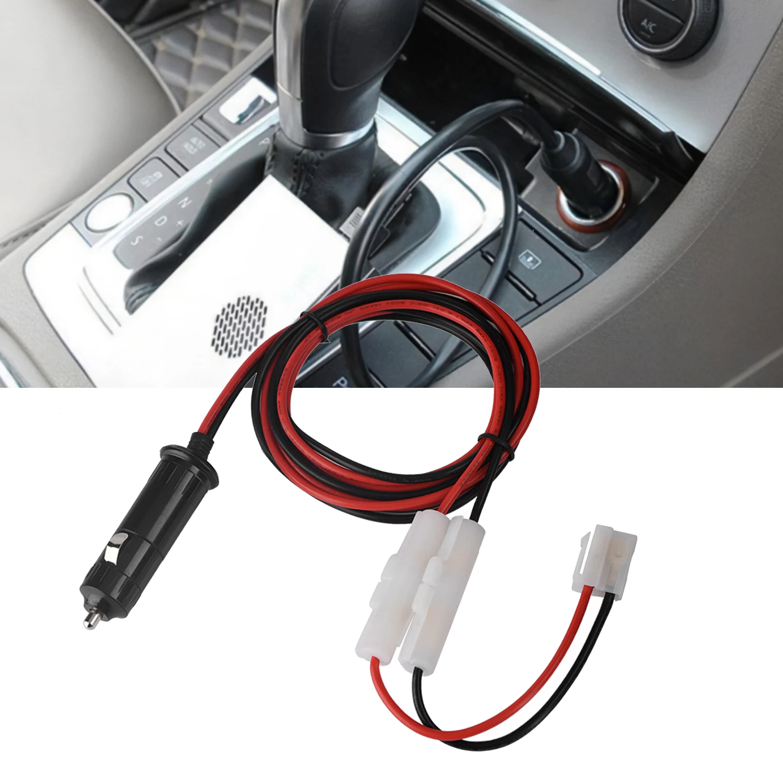 cable for YAESU cable radio T Shape Power Cable Cord Cigarette Lighter for Mobile Radio  FT-7900/7800/8800/8900/1907