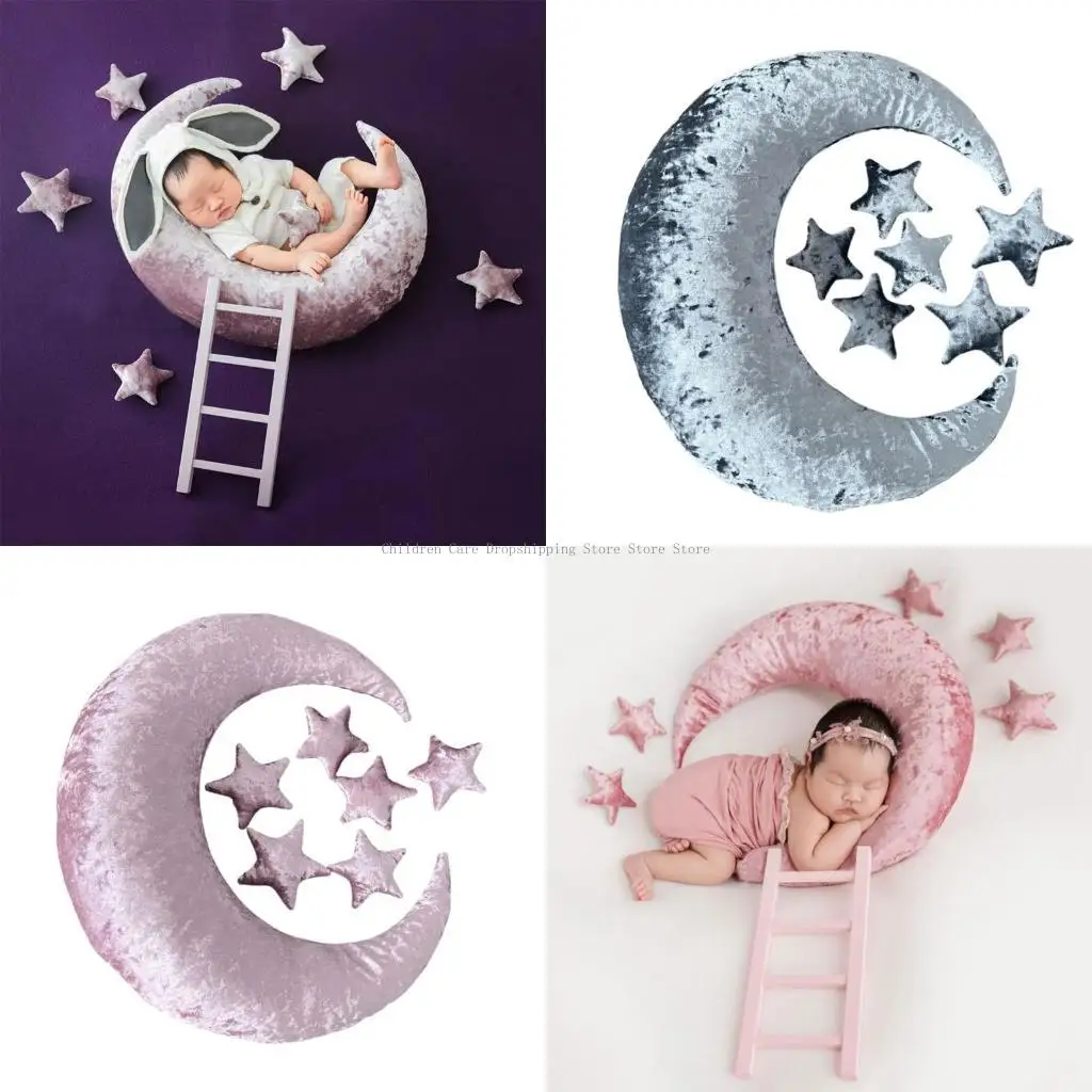 

Детские фотофоны, фотодекоры, реквизит для фотосессии новорожденных, набор реквизита с луной и звездой