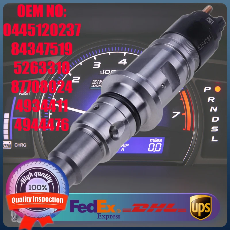 

High Quality Common Rail Fuel Injector 0445120237 4934411 4944476 5263310 for Cummins Engine ISC ISL 8.3L 8.9L
