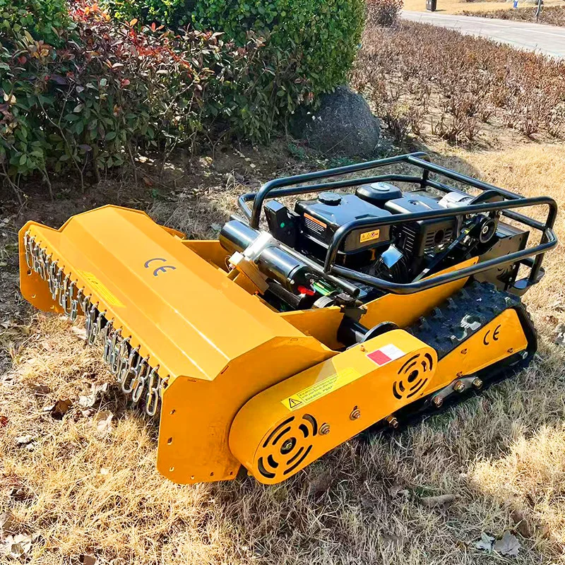 

Customized Flail Mower Hot Sale All Terrain Remote Control Crawler Flail Mower