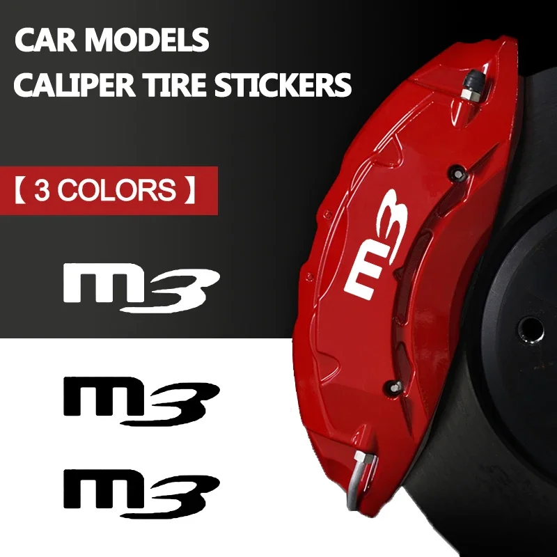 6pcs Waterproof Car Caliper Cover Decal Vinyl Sticker for Mazda 3 6 CX-30 CX-3 CX-4 CX-6 CX-5 CX7 CX8 CX-9 MPS MS RX7 SKYACTIV