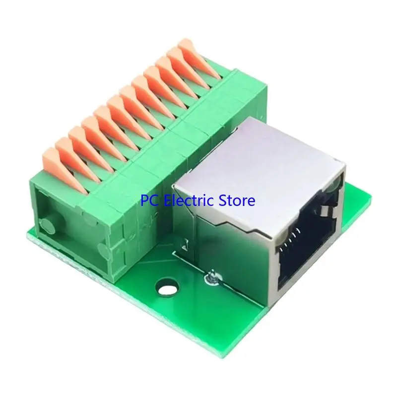 

Screw Terminals RJ45 Female Sockets DIN Adapter With LED Light For Industrial Networkings Connectivitys F19C