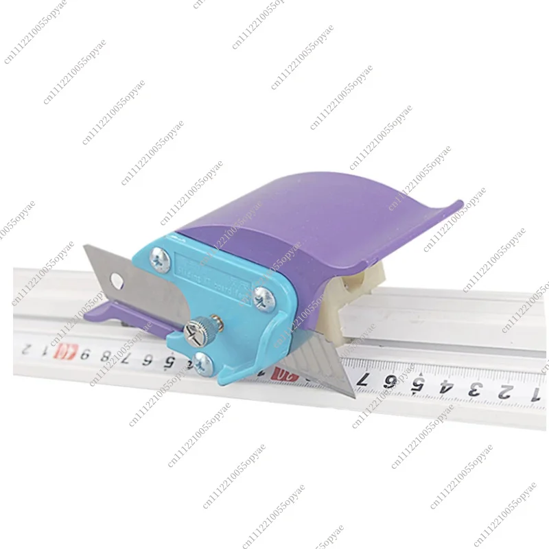 Sliding Cutting Knife Aluminum Alloy Ruler Art Drawing KT Board Paper Leather Cutter Safety Craft Tool