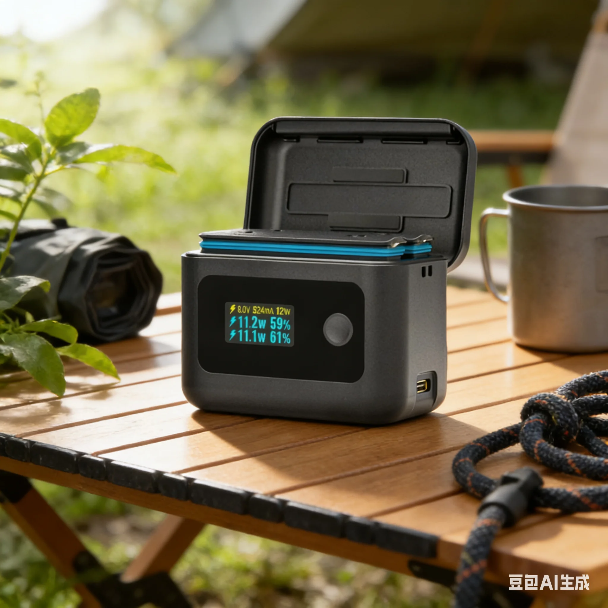 Portable Multi-functional Charging Case For Insta360 X5 Action Camera Charging Manager With Digital Display Camera Accessories