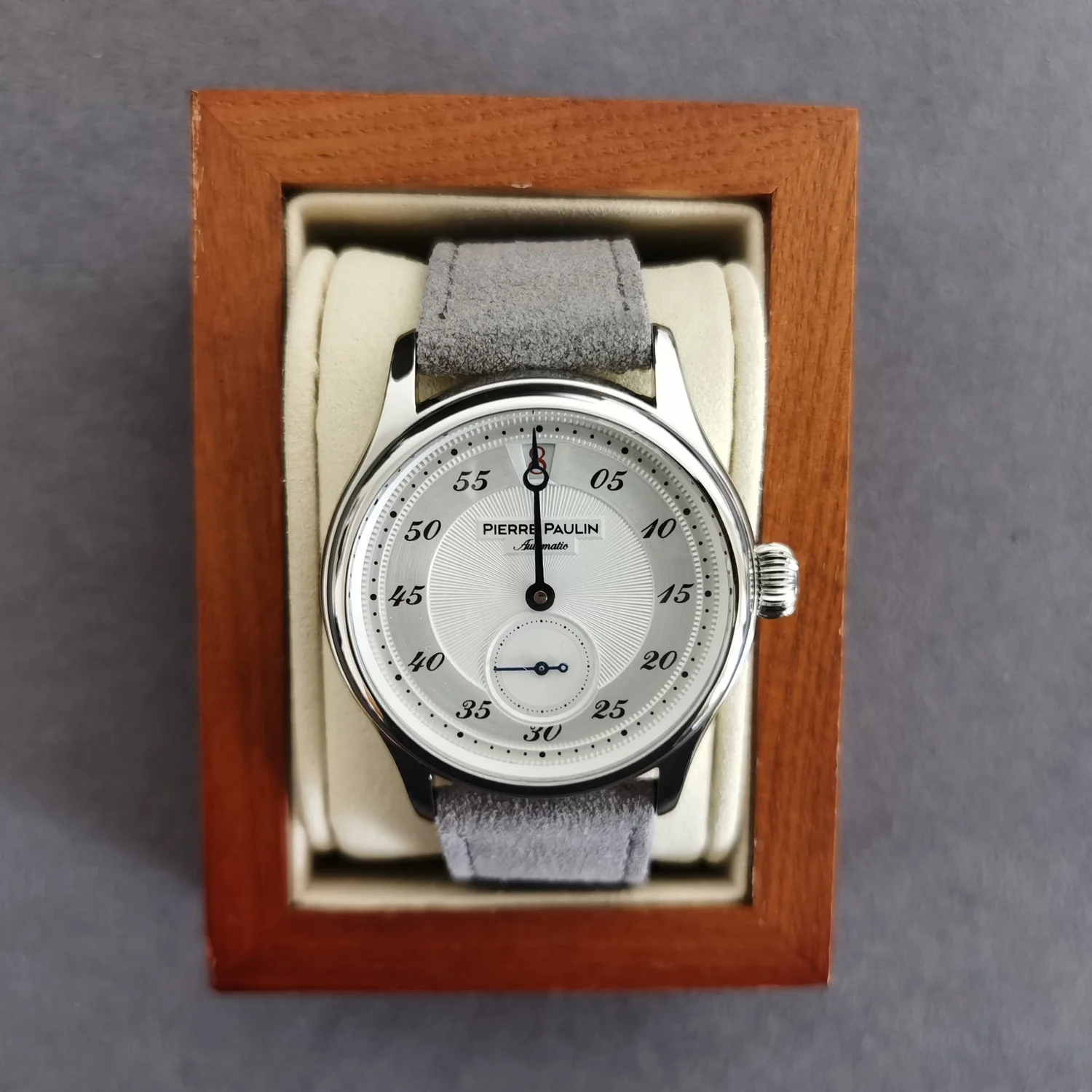 بيير بولين ساعة أوتوماتيكية للرجال 42 مللي متر ساعة القفز ساعة اليد الميكانيكية الياقوت مرآة ST17 Mov الاتصال الهاتفي الأخضر