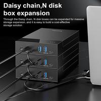 US Plug 3.5-inch 2.5-inch External Hard Drive Enclosure SSD USB 3.0 to SATA Hard Drive Docking Station 20T