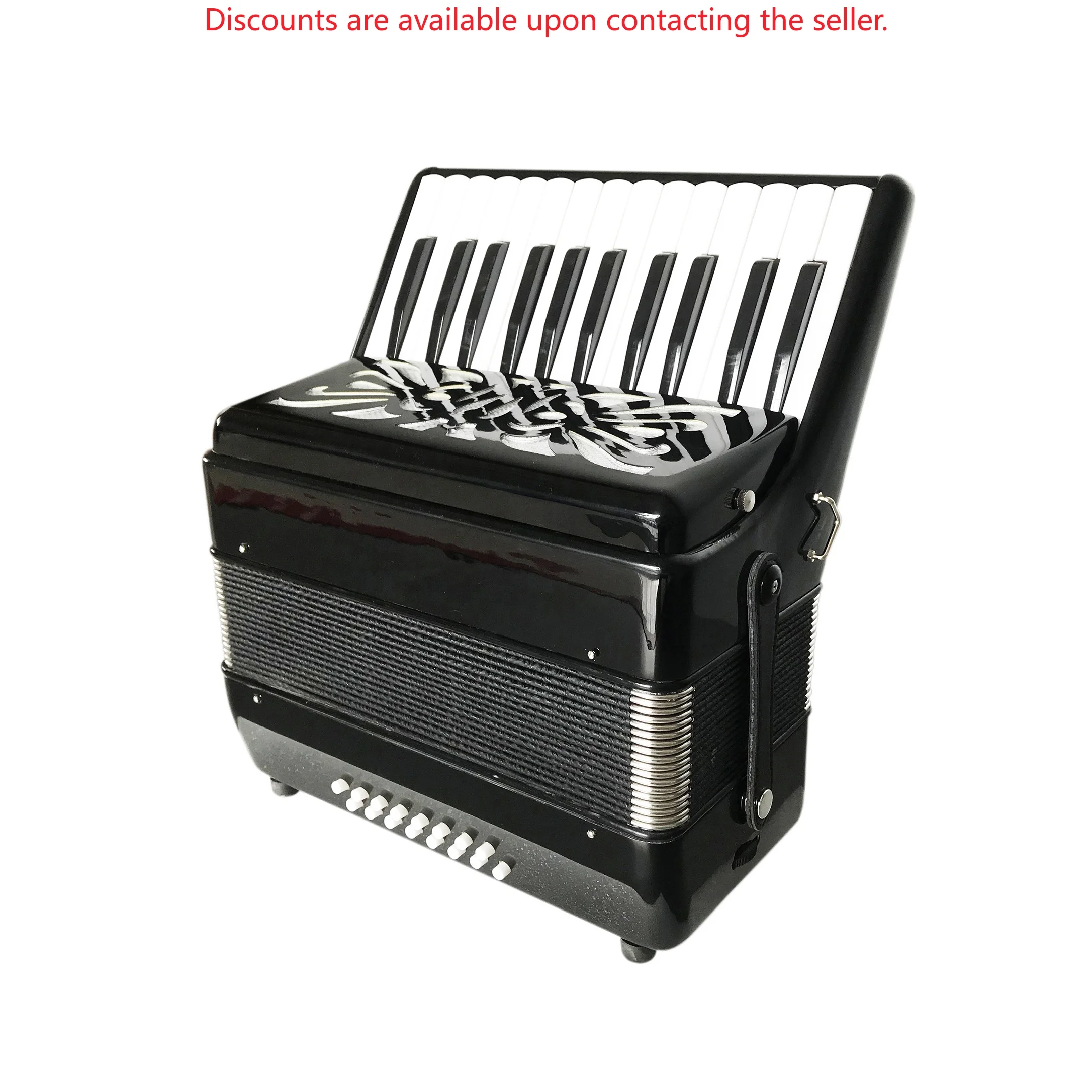 OEM JP2516 Accordion Instrument 25 Keys 16 Bass Piano Different Celluloid Colors Diatonic and Chromatic Conformation