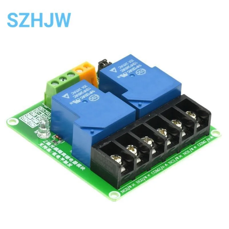 Two Channel 2-way DC 5V Relay Module 30A Optocoupler Isolation Module High And Low Level Trigger Relay For Smart Home PLC