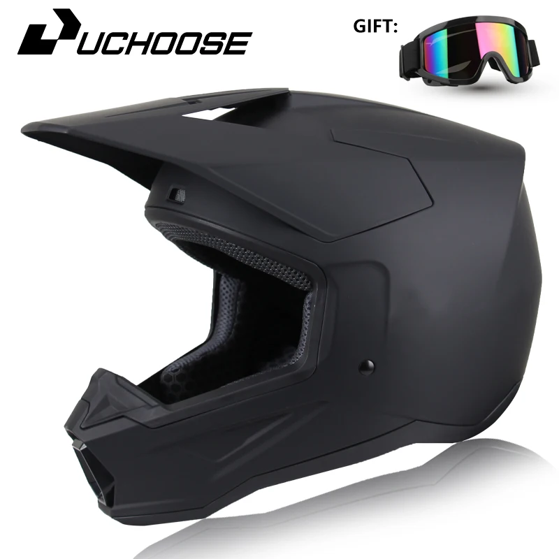 Motorcycle Full Face Helmet Off-Road Downhill Racing Safety Helmet Suitable for All Seasons for Men, Women, and Children