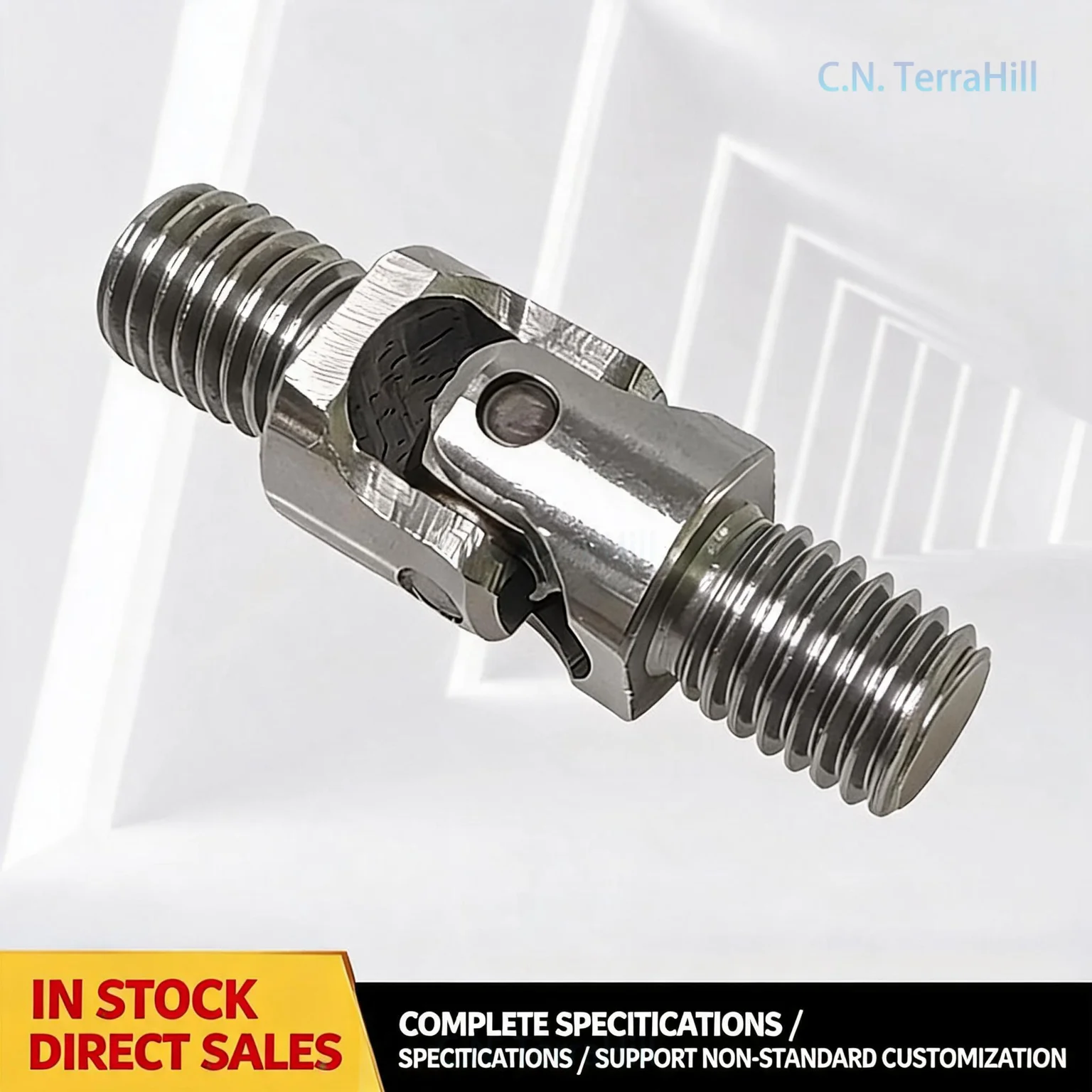 Excavator Handle Cross Universal Joint Coupling Assembly Double Thread Fits Komatsu Caterpillar ZAX
