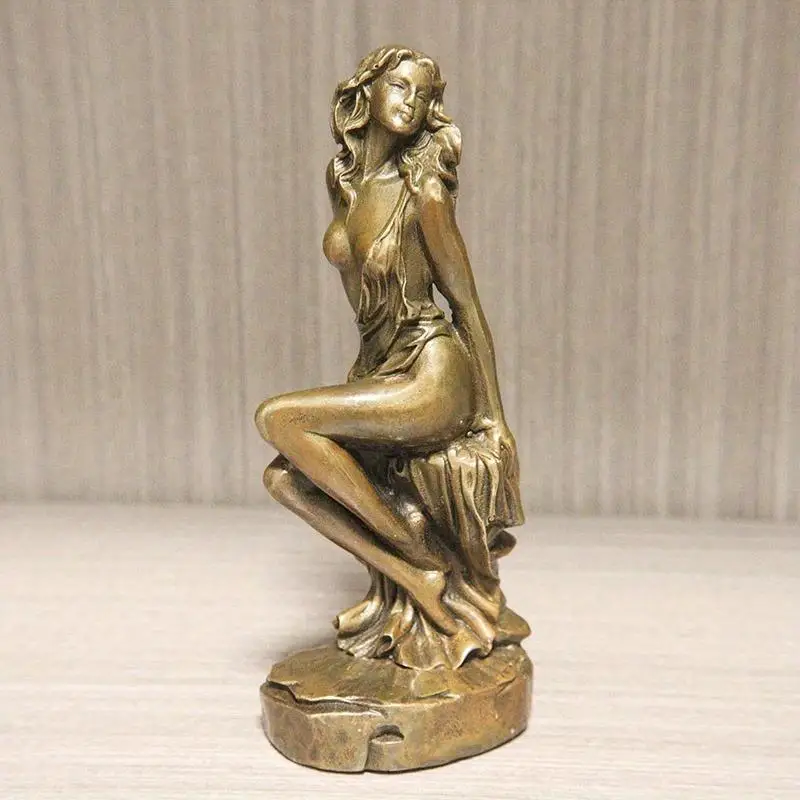 Beautiful Oriental Women Sculpture Desktop Ornament Antique Female Statue Arts Home Decoration Fashion Indoor Decors Craft