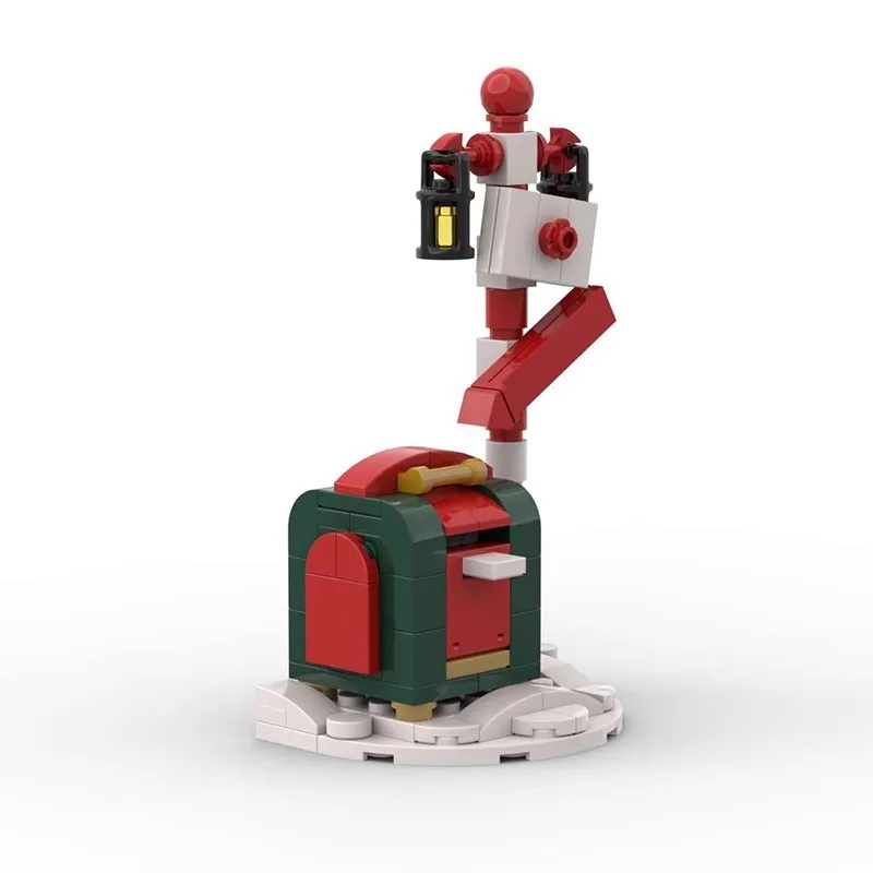 MOC Christmas Mailbox Benefit Building Block Toys Christmas Day Series Gifts Bricks Children, Hobbies Collection Gifts