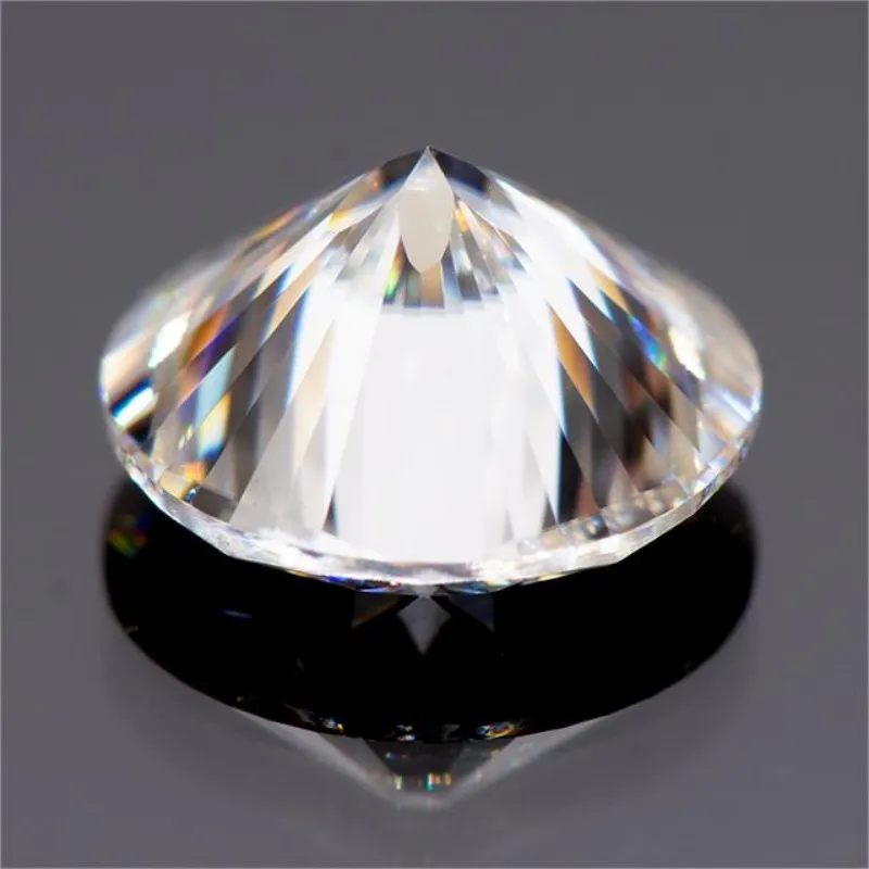 Moissanite Stone Round Shape Special Multiple Cutting D Color Gemstone Wholesale for DIY Charms Jewelry Making with Certificate