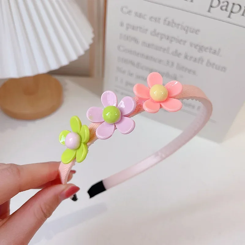 2021 Korean Children\'s Hair Accessories Cute Super Cute Princess Hair Hoop Girl Baby Headband Girl Anti Slip Hairpin Headdress