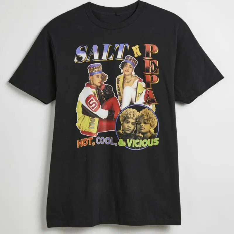 Salt N Pepa Hot Cool Vicious camiseta de tamaño completo para fan