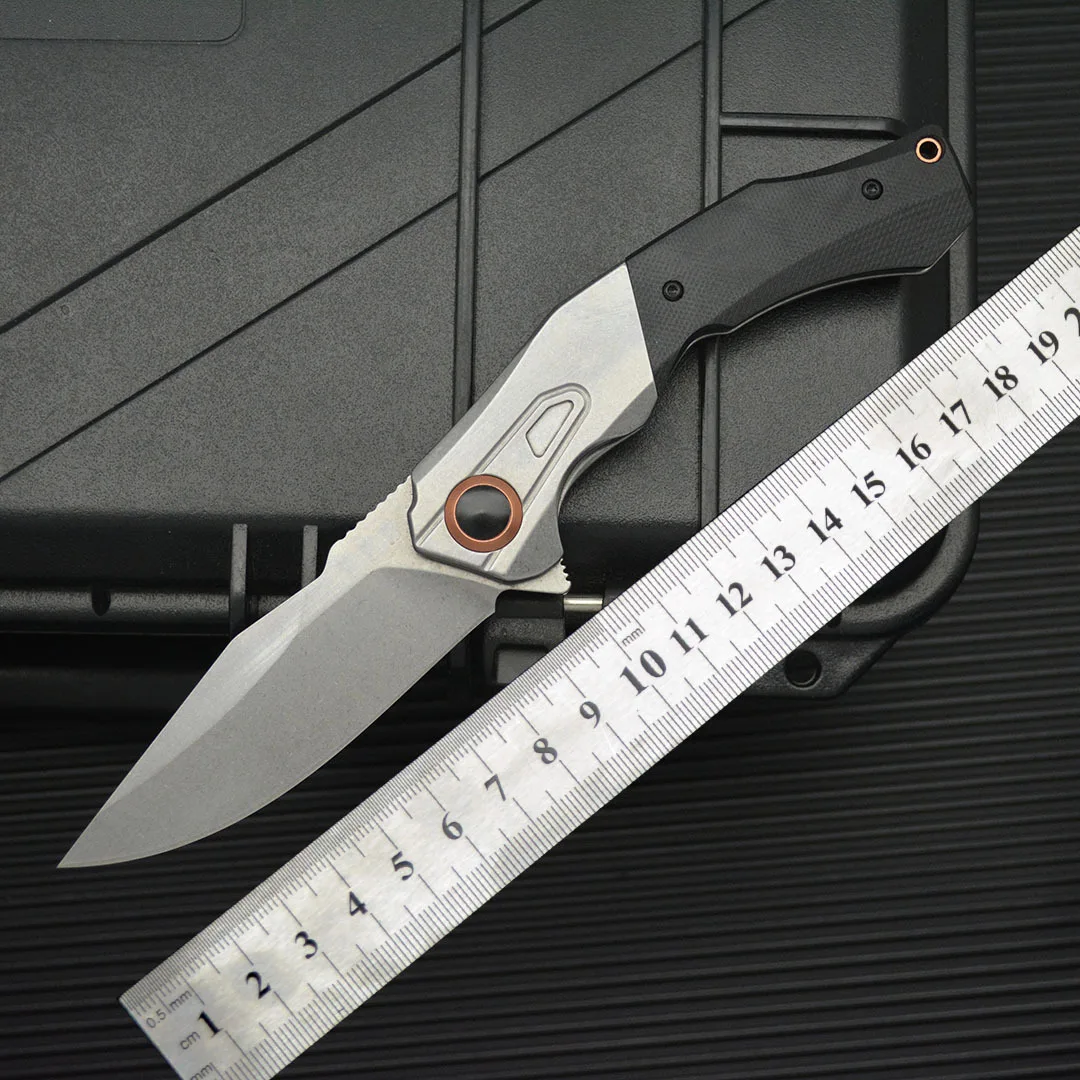 

Outdoor Portable EDC 3.34 Inch D2 Sharp Blade Pocket Folding Knife G10 Handle Camping Survival Knife Hunting Knife Gift